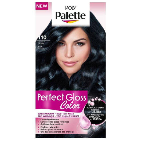 Poly Palette Haarkleuring Perfect Gloss Glossy Zwart Nr. 110