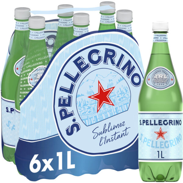 San Pellegrino Bruisend Water 6 x 1L PET