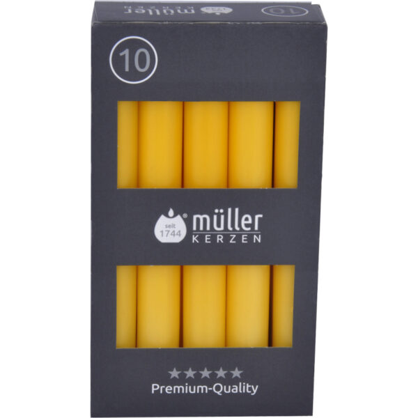Müller Tafelkaarsen Geel 10 Stuks 18cm