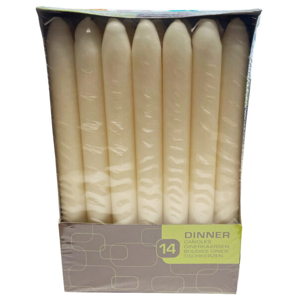 Spaas Dinnerkaarsen Wit 14 Stuks 21cm