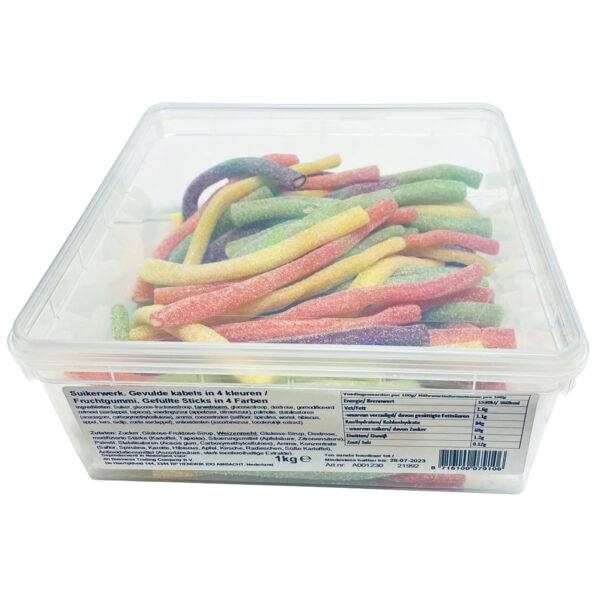 Gevulde Kabels In 4 kleuren 1kg