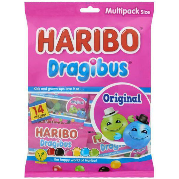Haribo Dragibus Apart Verpakt 14 Zakjes 350g
