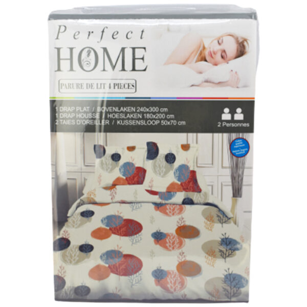 2-Persoons Lakenset 4-delig “Cory” Perfect Home - Afbeelding 2