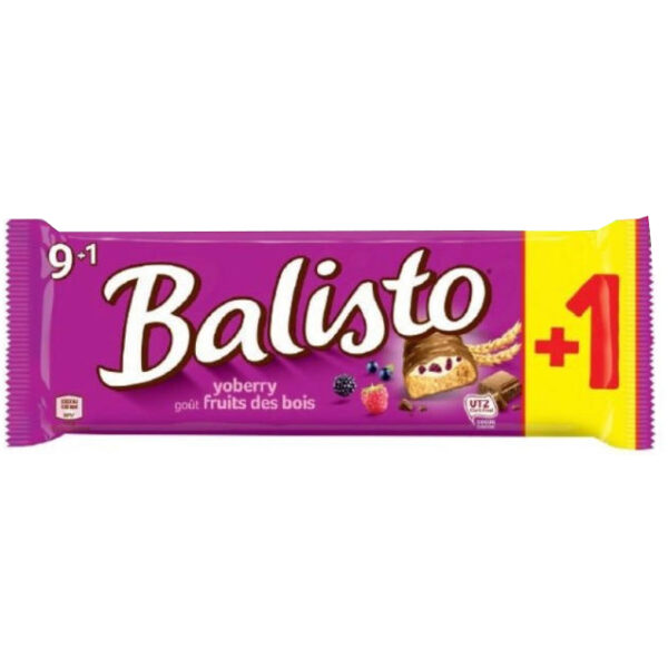 Balisto Chocoladereep Yoberry Apart Verpakt 10 x 18,5g