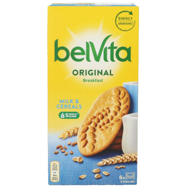 BelVita Original Breakfast Koekjes Milk & Cereals Apart Verpakt 6 x 50g