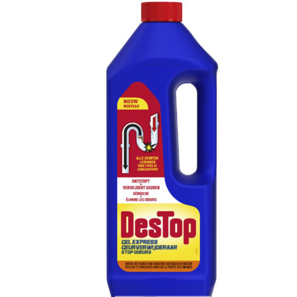Destop Gel Express Ontstopper en Geurverwijderaar 1L