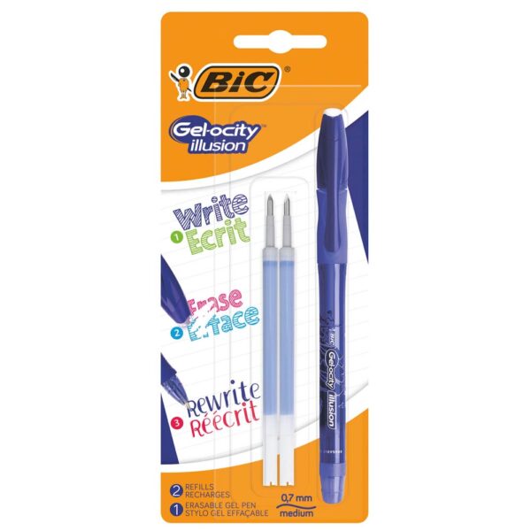 BIC Balpen Gel-Ocity Illusion 1 Pen + 2 Navullingen