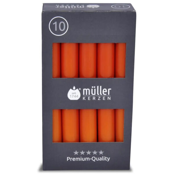 Müller Tafelkaarsen Oranje 17,5cm 10 Stuks