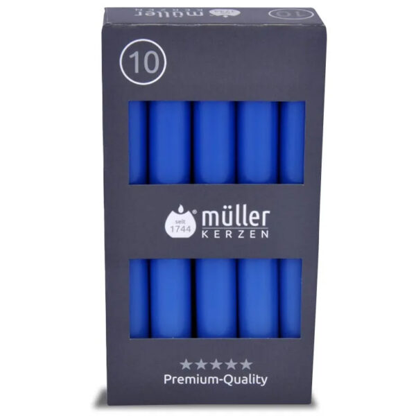 Müller Tafelkaarsen Blauw 17,5cm 10 Stuks