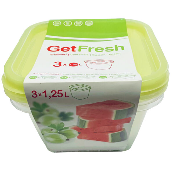 Zenner Bewaarpotjes Get Fresh 3 x 1,25L