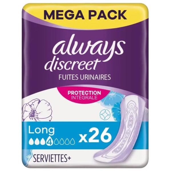 Always Discreet Voor Urineverlies Long 26 Pads