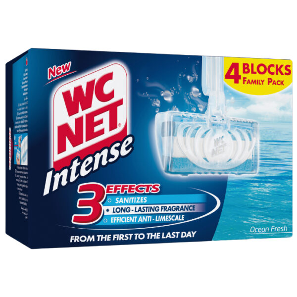 WC Net Intense Toiletblokje Ocean Fresh 4 Stuks
