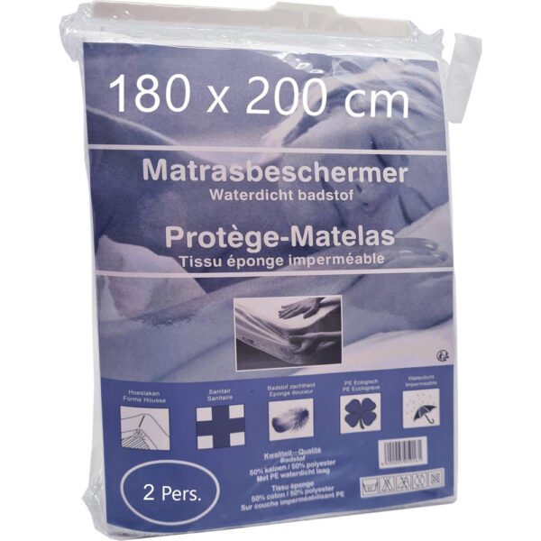 Matrasbeschermer 180 x 200cm Waterdicht Badstof