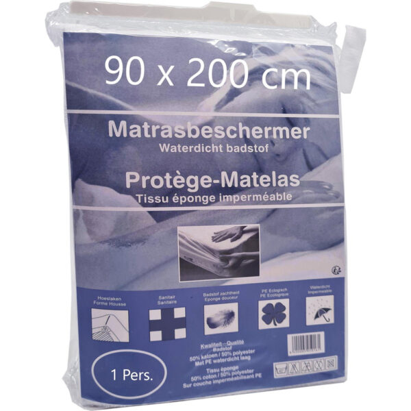 Matrasbeschermer 90 x 200cm Waterdicht Badstof