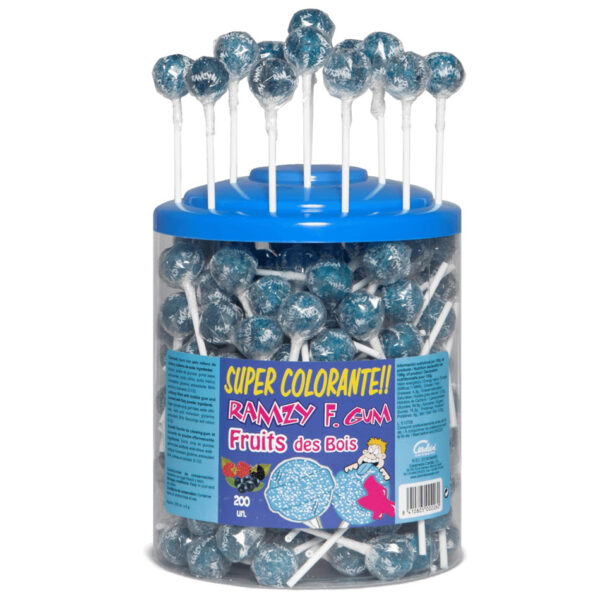 Cerdán Lolly's Zuur Gevuld met Kauwgom Rode Vruchten 200st x9g/1.800gr