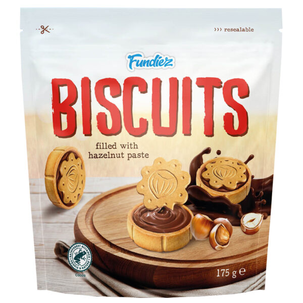 Fundiez Biscuits Met Hazelnootpasta 175g