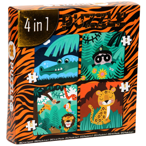4 In 1 Legpuzzel 4 Tot 12 Stukken