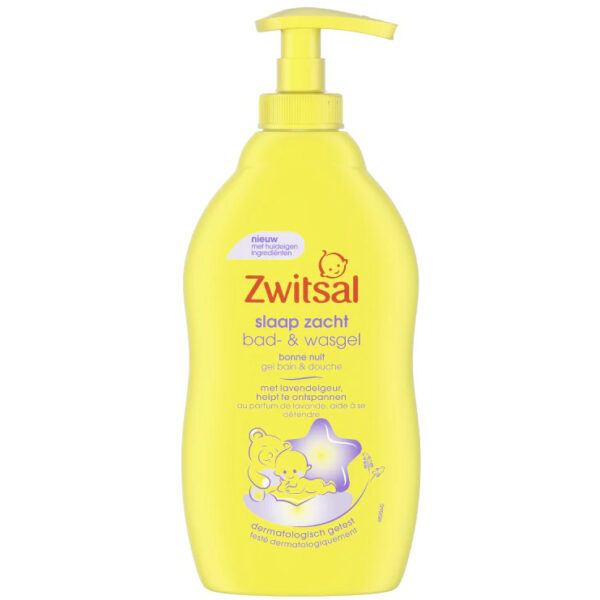 Zwitsal Bad- & Wasgel Slaap Zacht Met Lavendelgeur 400ml