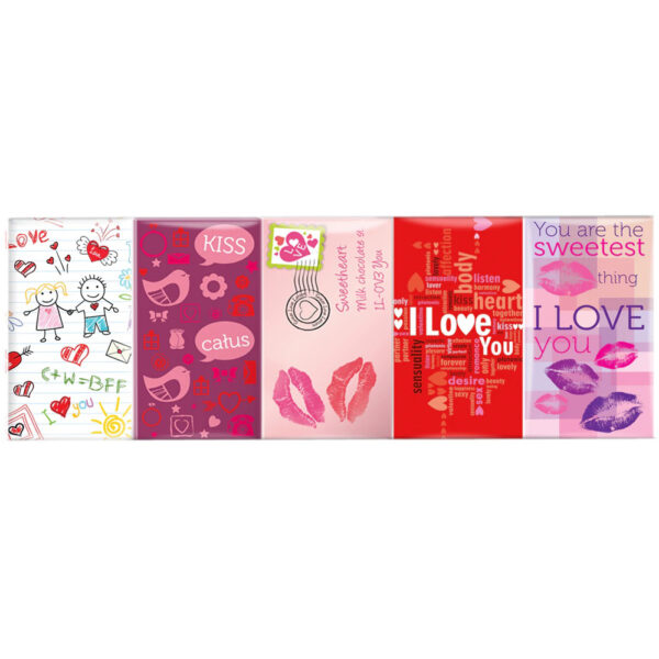 Maître Truffout Melkchocolade I Love You Apart Verpakt 5 x 15g - Afbeelding 3