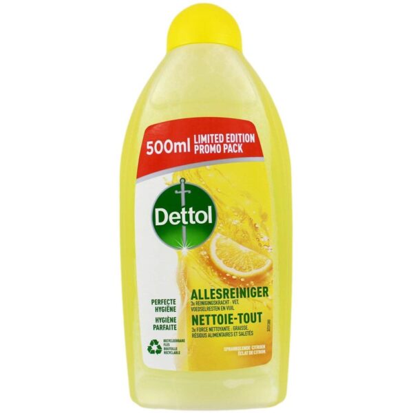 Dettol Allesreiniger Sprankelende Citroen - Perfecte Hygiëne 500ml