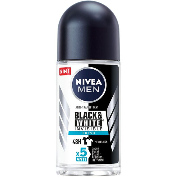 Nivea Men Deodorantroller Black & White Invisible 50ml