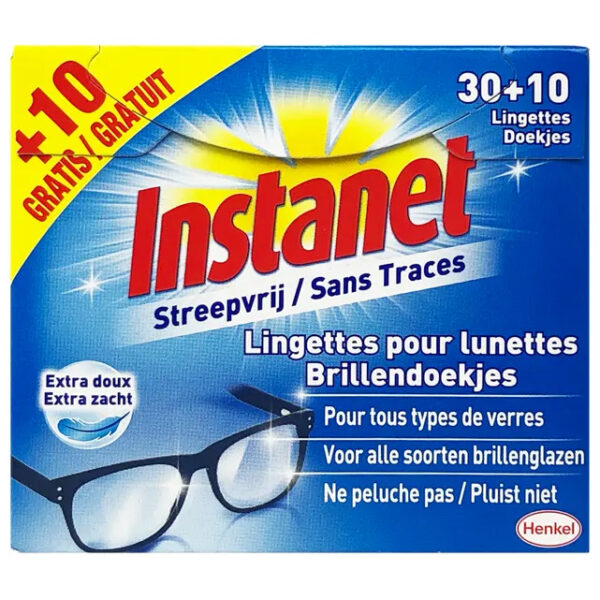 Instanet Streepvrij Brillendoekjes 40 Stuks