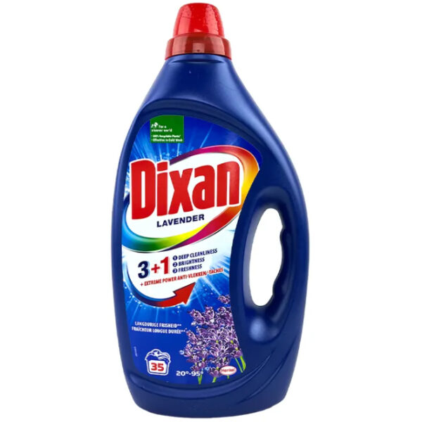 Dixan Vloeibaar Wasmiddel 3+1 Lavendel 35 wasb./1,75L - Afbeelding 2