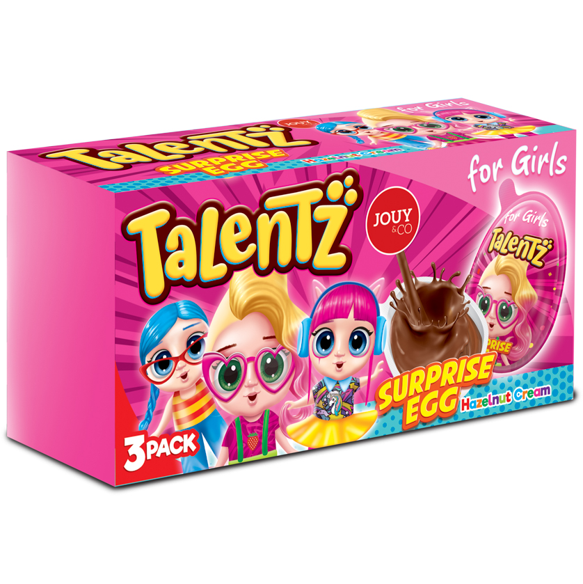 Jouy & Co Surprise Eitjes 3 x 15gr Meisjes - Snuffelstore