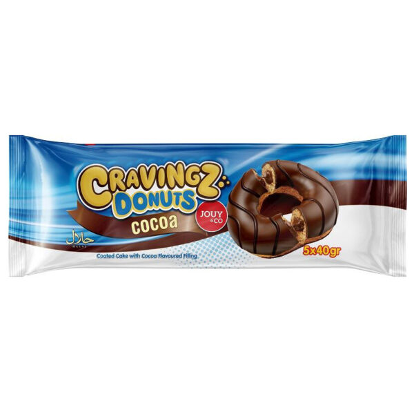 Cravingz Melkchocolade Donuts Met Cacaovulling 5 x 40g