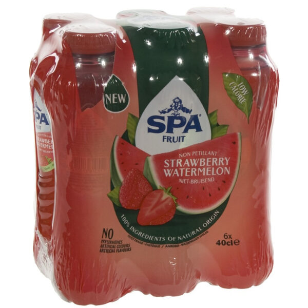 Spa Fruit Strawberry Watermelon – Limonade – Aardbei & Watermeloen – Niet-Bruisend – 6 x 40cl - Afbeelding 2