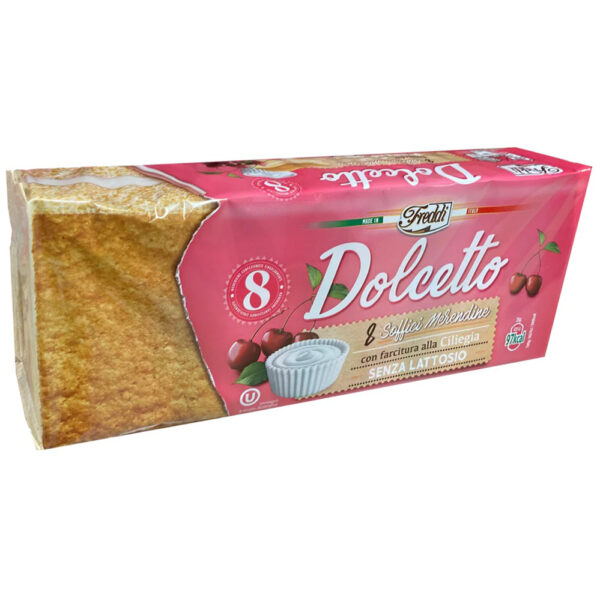 Dolcetto Cake Met Kersenvulling Lactose Vrij - Apart Verpakt 8x25gr