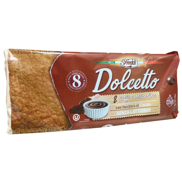 Dolcetto Cake Met Cacaovulling Lactose Vrij - Apart Verpakt 8x25gr