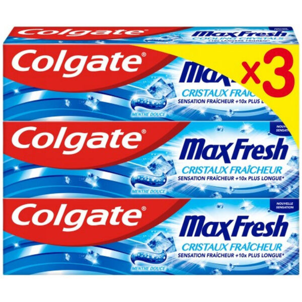 Colgate Tandpasta Max Fresh Cooling Crystals 3x75ml