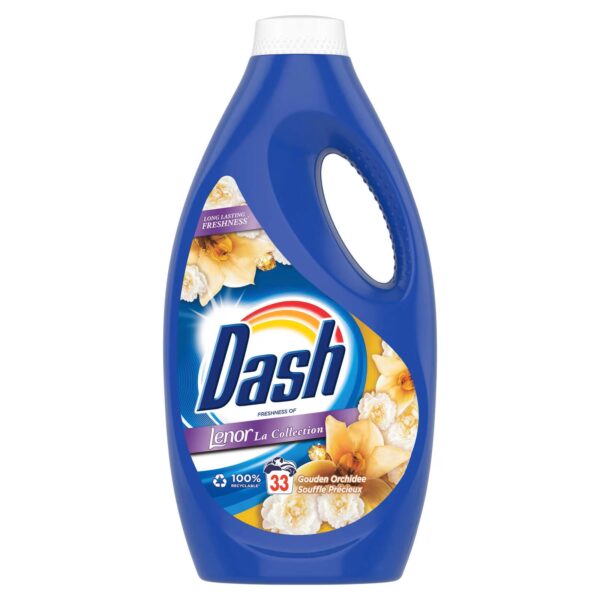 Dash Gouden Orchidee Vloeibaar Wasmiddel - 33 Wasb. 1650ml