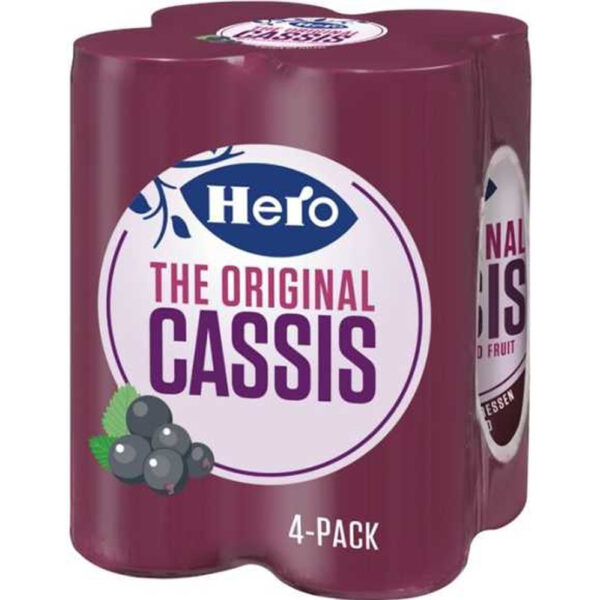 Hero Cassis 4 x 250ml