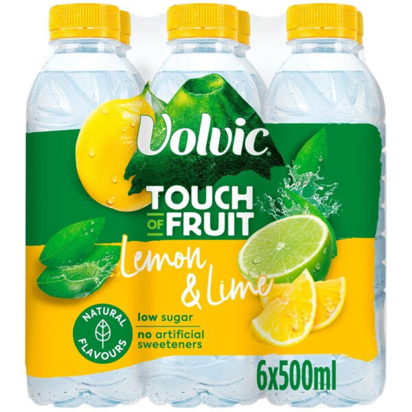 Volvic Plat Water "Citroen & Limoen" Zero Sugar 6x500ml - Afbeelding 2