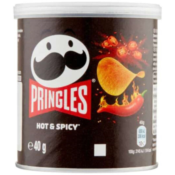 Pringles Chips "Hot&Spicy" 40gr - Afbeelding 2