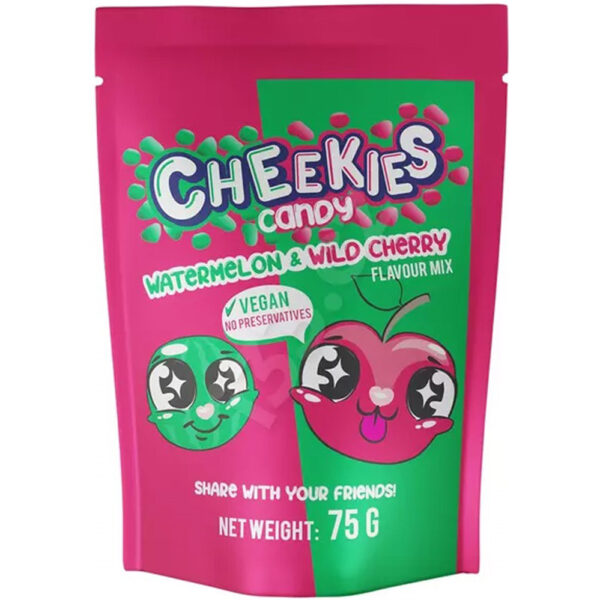 Cheekies Snoep "Watermeloen & Wilde Kers" 75g - Afbeelding 2