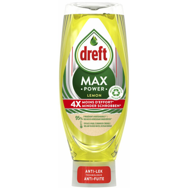 Dreft Afwasmiddel Max Power Lemon - Anti-Lek 650ml