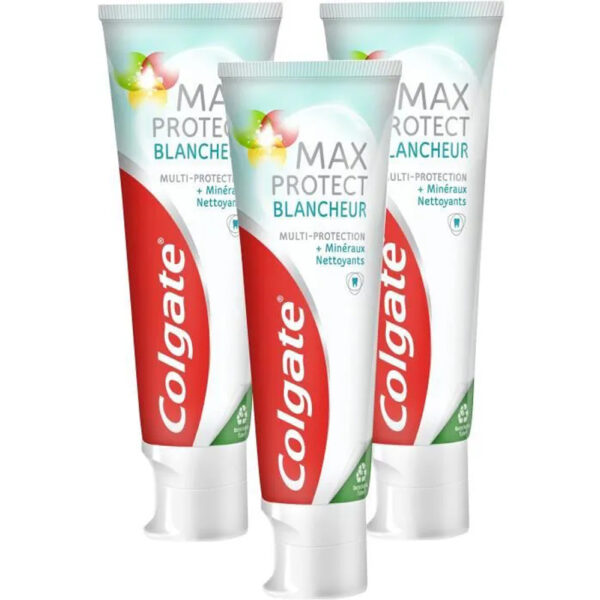 Colgate Tandpasta - Max Protect Blancheur - Multi-Protector 3 x 75ml - Afbeelding 2