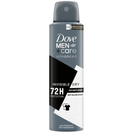Dove Men+Care Invisible Dry deospray 150 ml – anti-vlek deodorant
