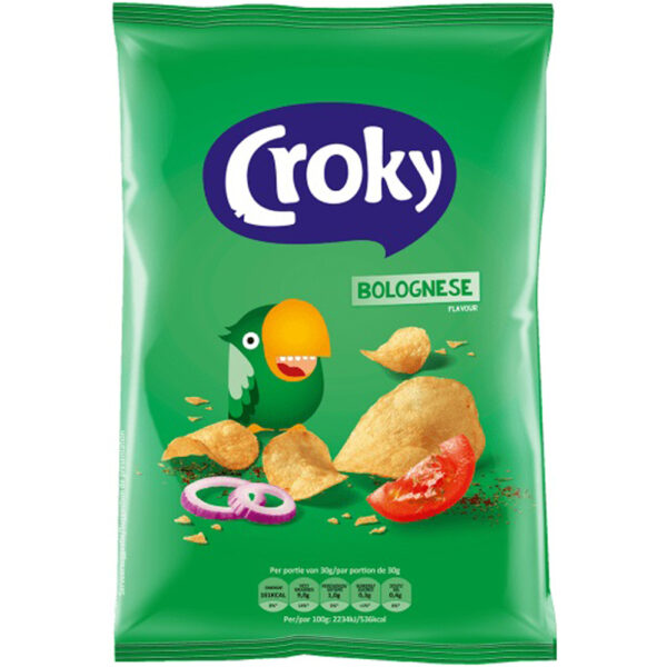 Croky Chips Bolognese 12 x 100gr - Afbeelding 2