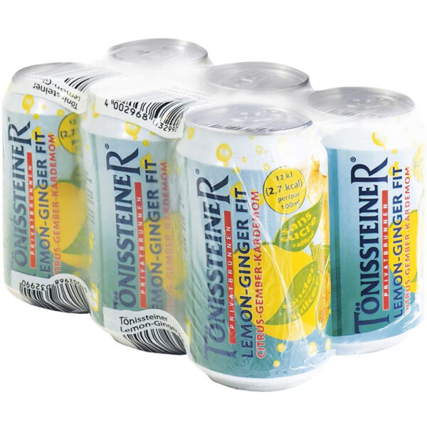 Tönissteiner Lemon-Ginger Fit 6 x 33cl - Blikjes - 6-Pack - Limonade - Afbeelding 3