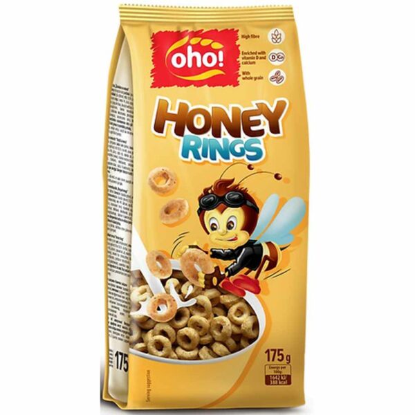 Oho Cornfalkes Honey Rings 175gr