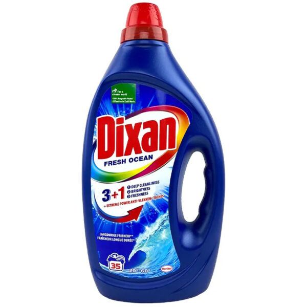Dixan Vloeibaar Wasmiddel Fresh Ocean 35wasb./1.75L - Afbeelding 2