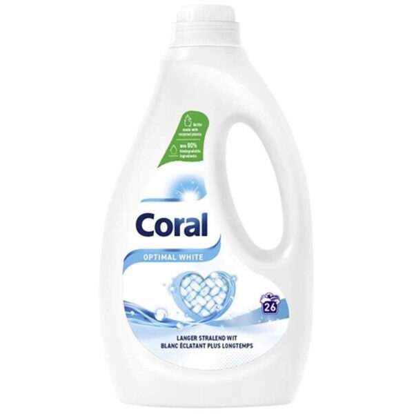 Coral Wasmiddel Optimal White 26wasb/1,17L