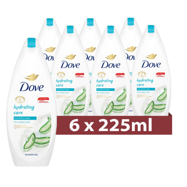 Dove Douchecrème Hydrating Care 6 x 250ml - Afbeelding 2