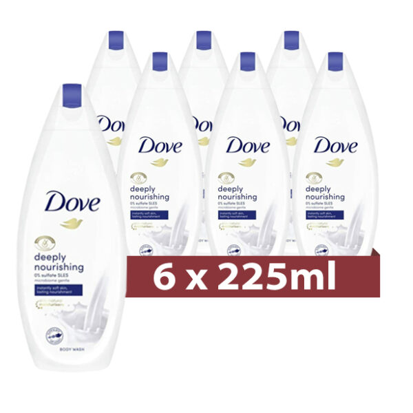 Dove Douchegel Deeply Nourishing 6 x 225ml