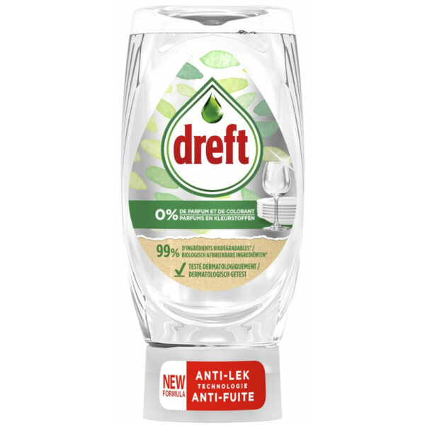 Dreft Afwasmiddel 0% Parfum En Kleurstoffen - Anti-Lek 370ml