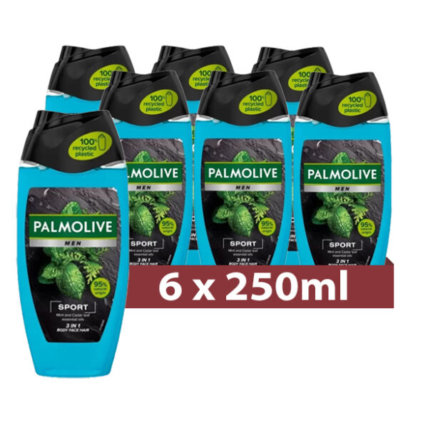 Palmolive Men Douchegel Sport 6 x 250ml - Voordeelverpakking